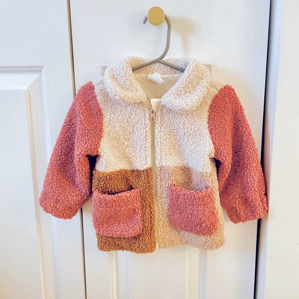 H&M - Toddler Girls Size 12M - Faux Shearling Jacket